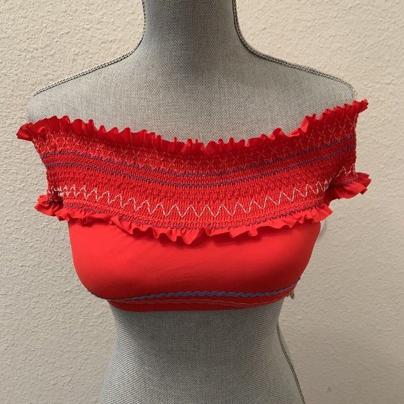 Red Carter RED 2 piece Swimsuit Bikini Small S Removable Pads Beautiful - Picture 1 of 12
